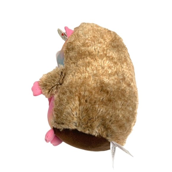 Ty Beanie Boos Medium Plush Pinecone 9 in Stuffed Animal Toy Hedgehog Brown Pink - Picture 5 of 5